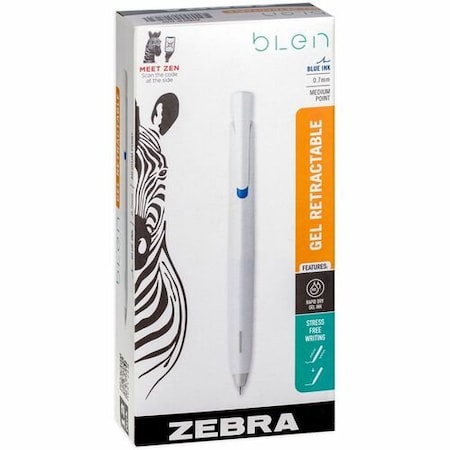 Zebra Pen Pens, Gel, Retractable, Medium, 0.7mm, BE ZEB41420